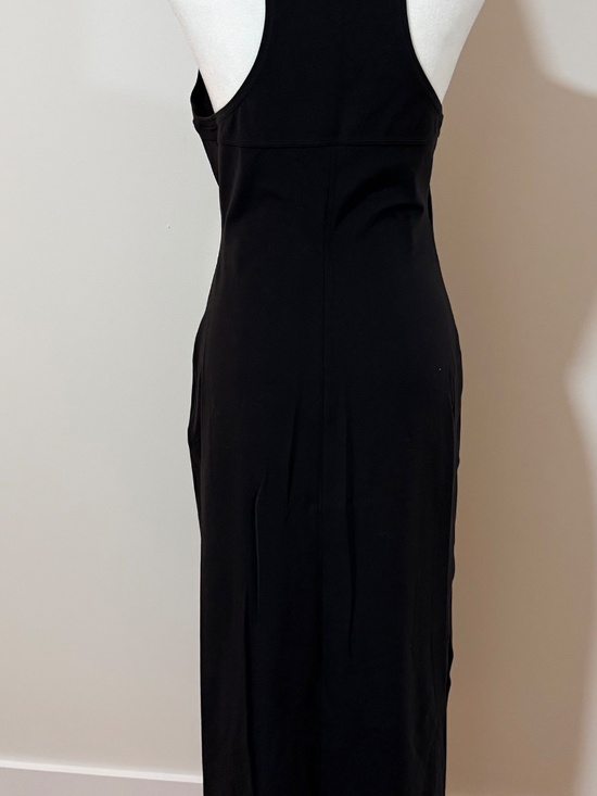 lululemon athletica Dresses & Skirts - So comfy! Black Lululemon Dress with Racer back and side slits!